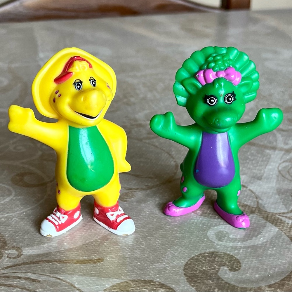 Vintage 1996 Barney’s Friends PVC Figures Cake Toppers